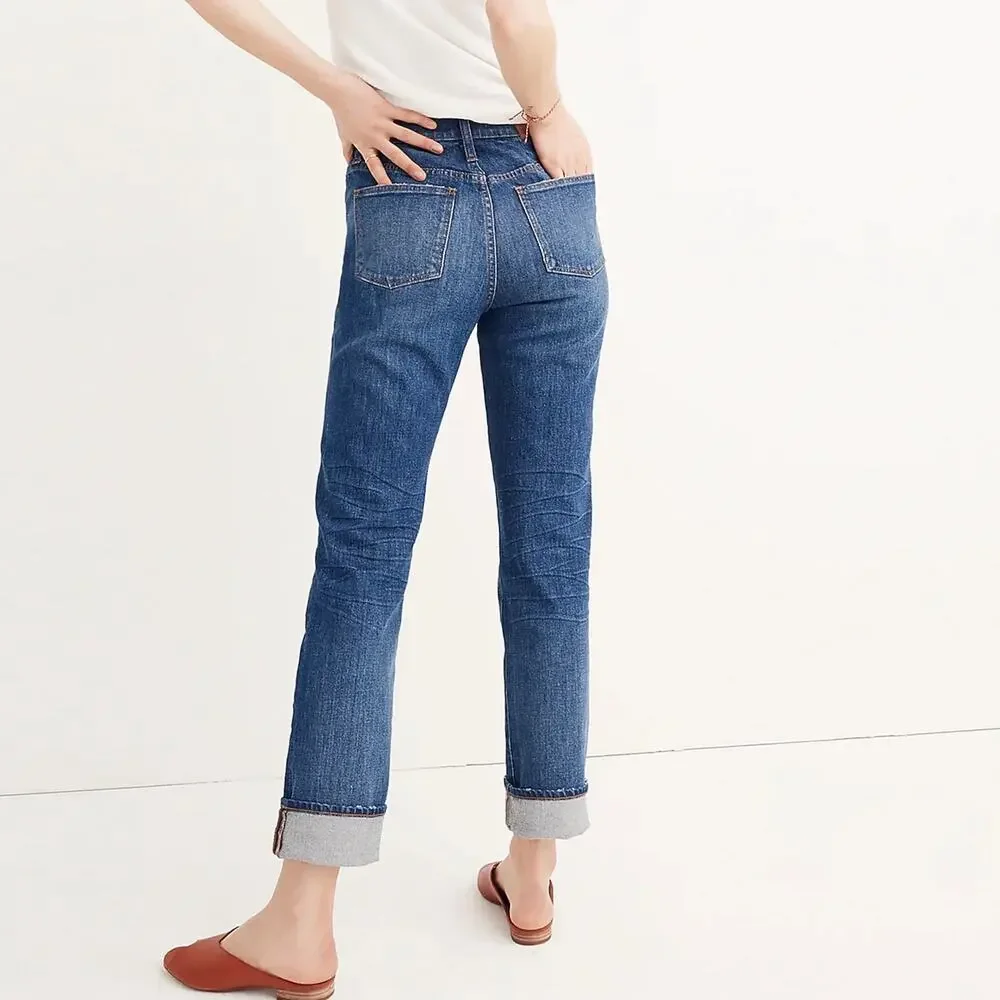 Madewell The High-Rise Slim Boy Jean Size 26 Skinny Straight Leg Jeans